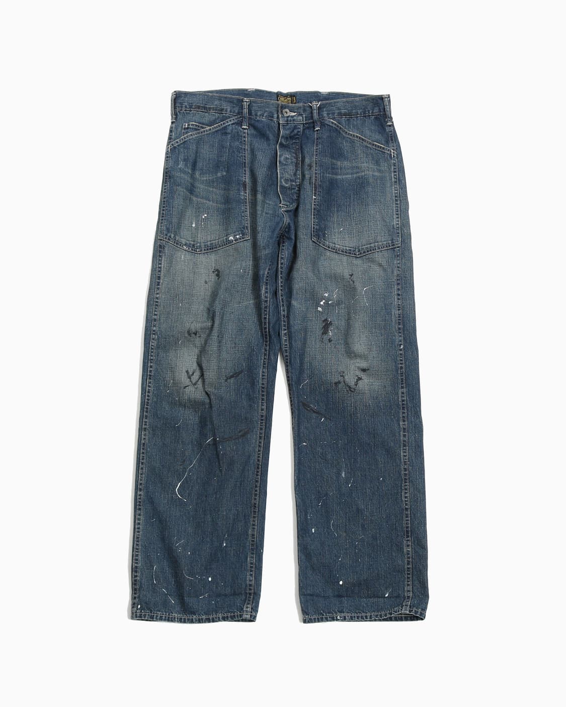 쿠티프로덕션 페인팅 데님팬츠 상품이미지1