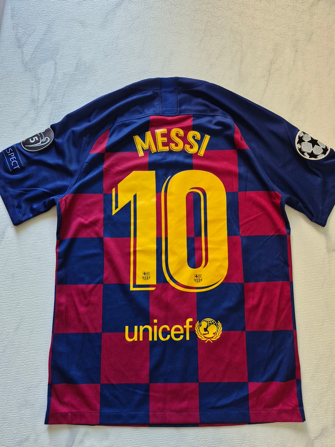 나이키19-20 바로셀로나 메시 홈유니폼 풀패치 M 상품이미지6