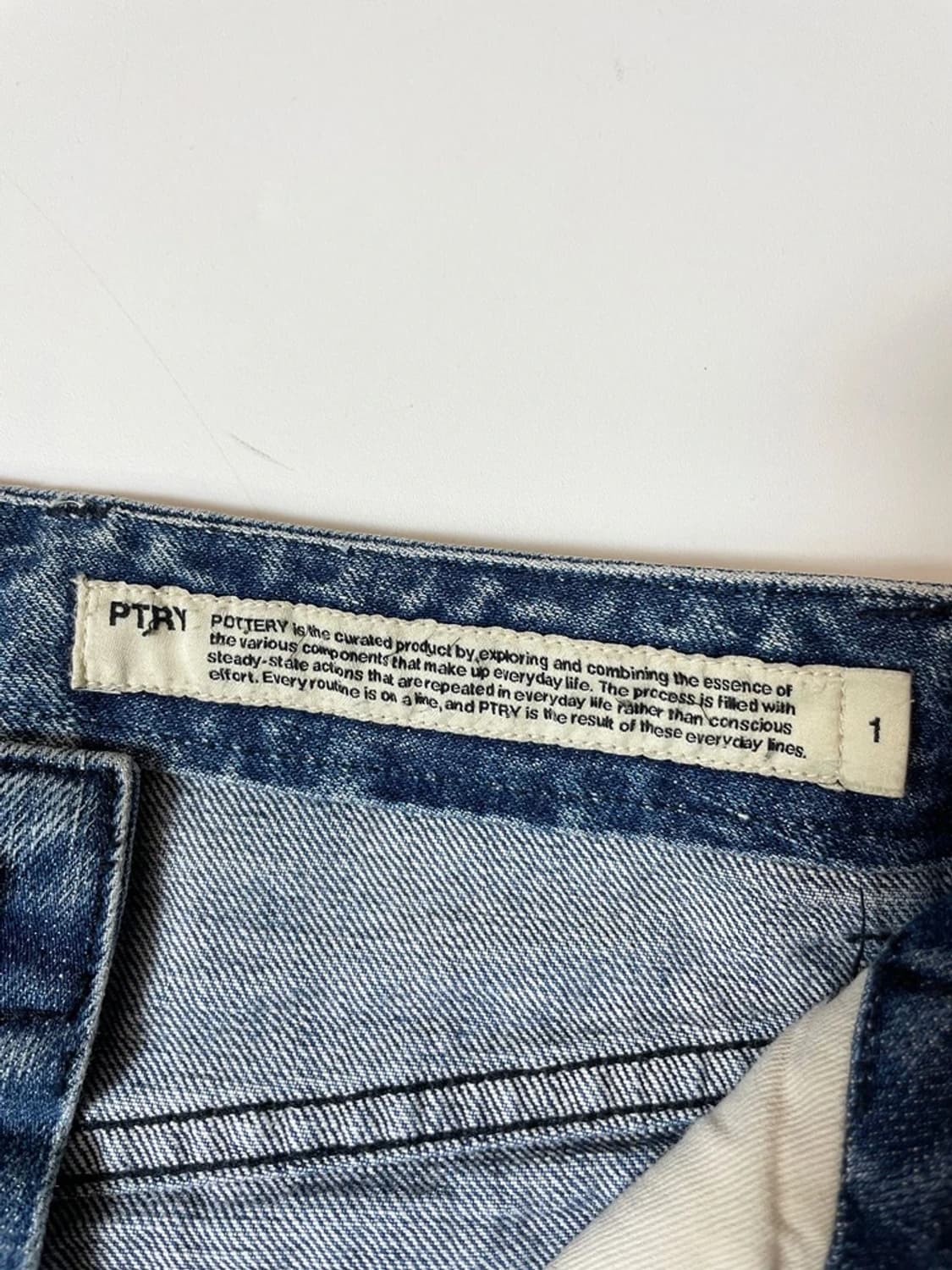 포터리 스트레이트 데님 팬츠 PN9282 상품이미지6