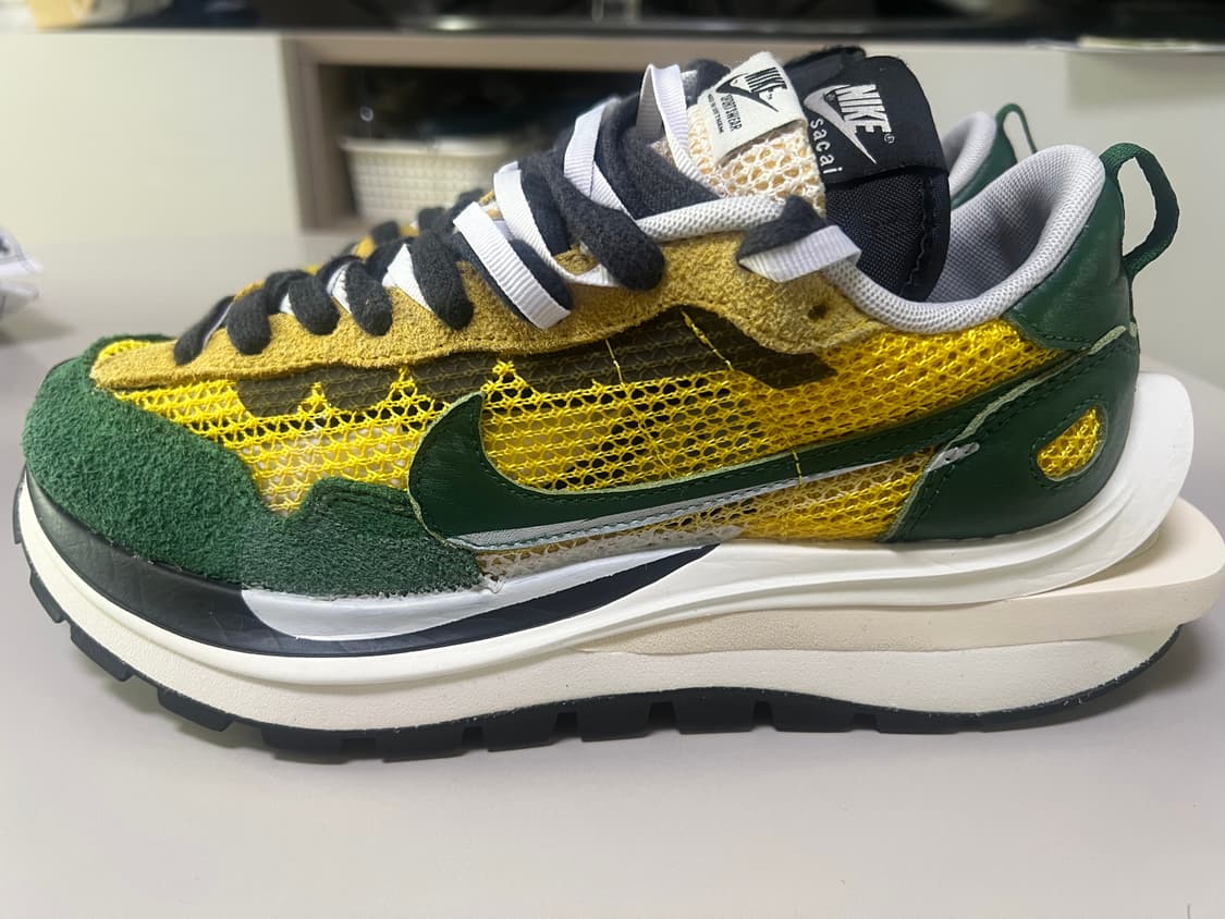 나이키 x 사카이 베이퍼와플 투어 옐로우 / 그린 250사이즈 US7 상품이미지7