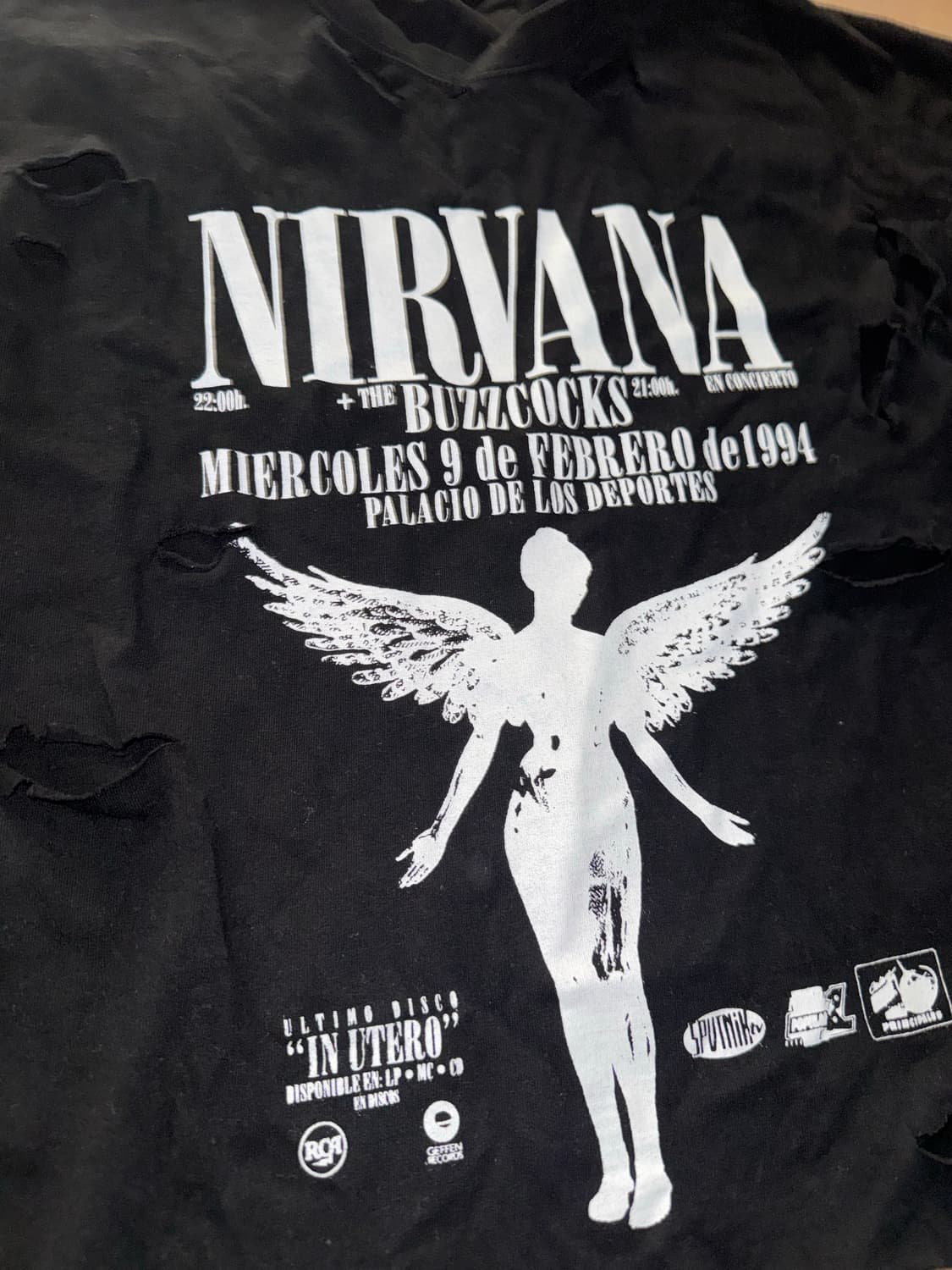 Vintage NIRVANA damage longsleeve 상품이미지3