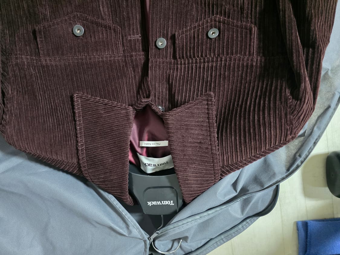 토니웩 코듀로이 자켓 버건디 M 상품이미지3