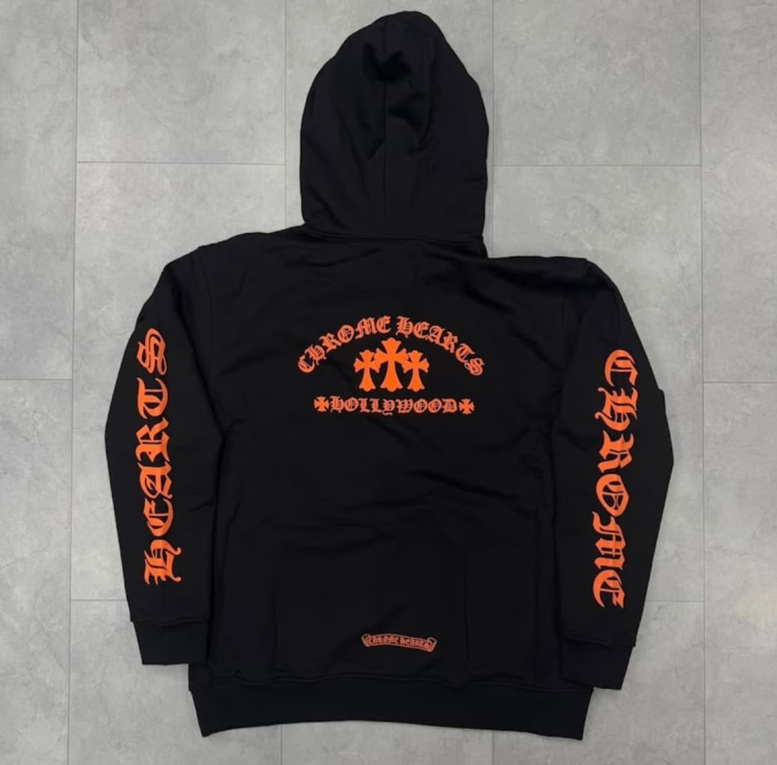 크롬라츠 후드티 블랙 오렌지 상품이미지2