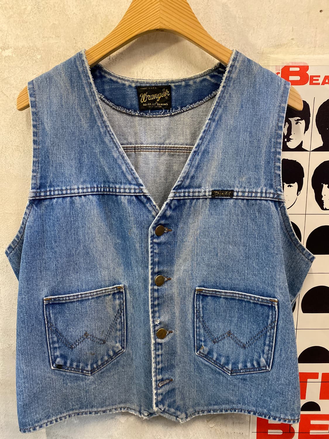 USA 랭글러 데님 베스트  상품이미지1