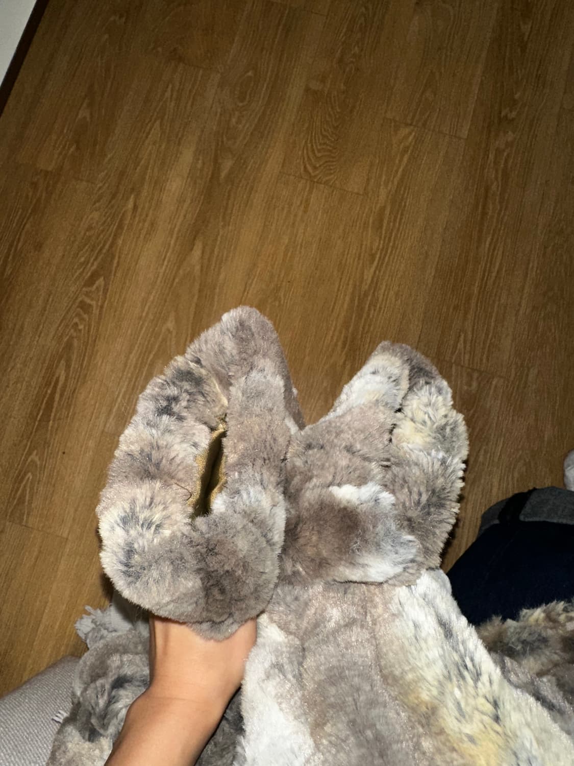 LEEY MIXED HAIRY FUR JACKET KHAKI BROWN 상품이미지8