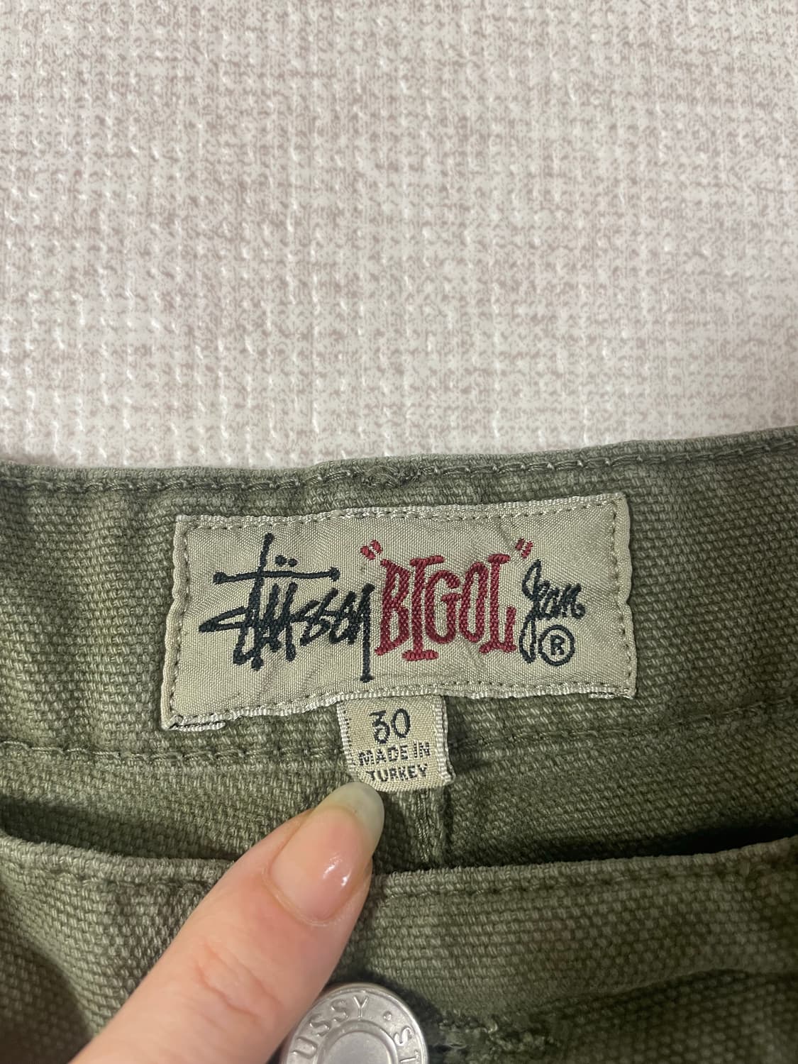 스투시 빅 올 진 올리브 드랩 (30) 상품이미지2