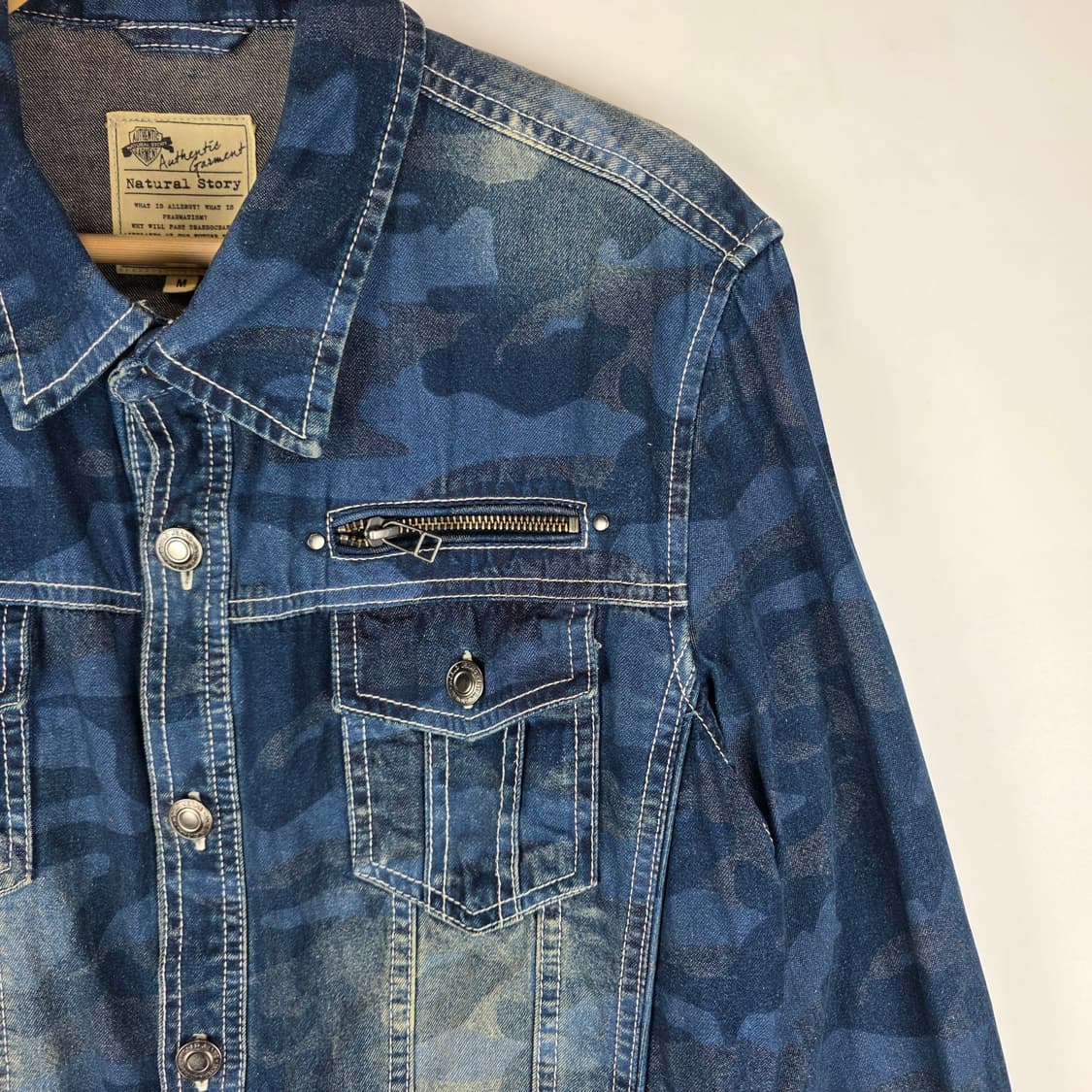 카모 플라쥬 웨스턴 데님자켓 상품이미지4