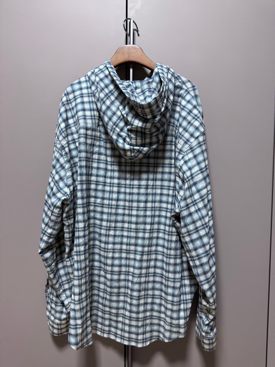 후드 체크셔츠 상품이미지2