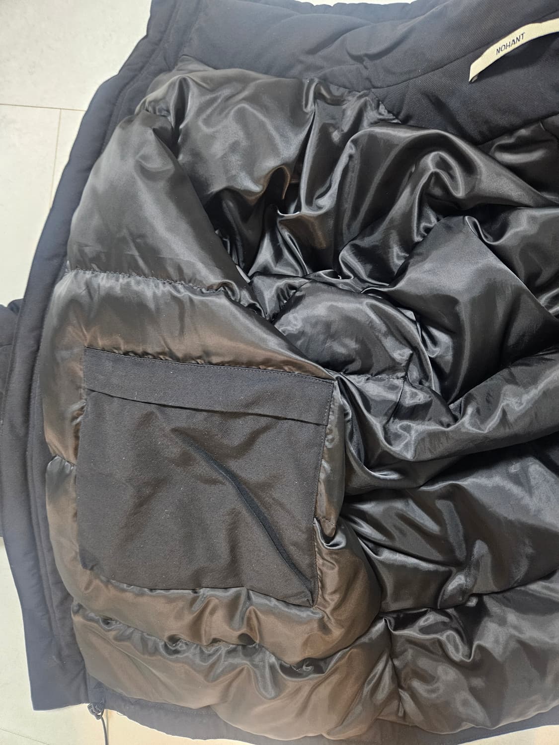 노앙 네임택 오버사이즈 패딩 상품이미지5