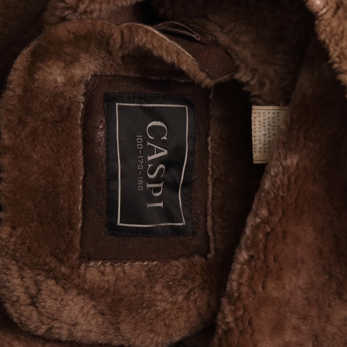 90's B-3 양가죽 레더 양털 무스탕 A1828 상품이미지4