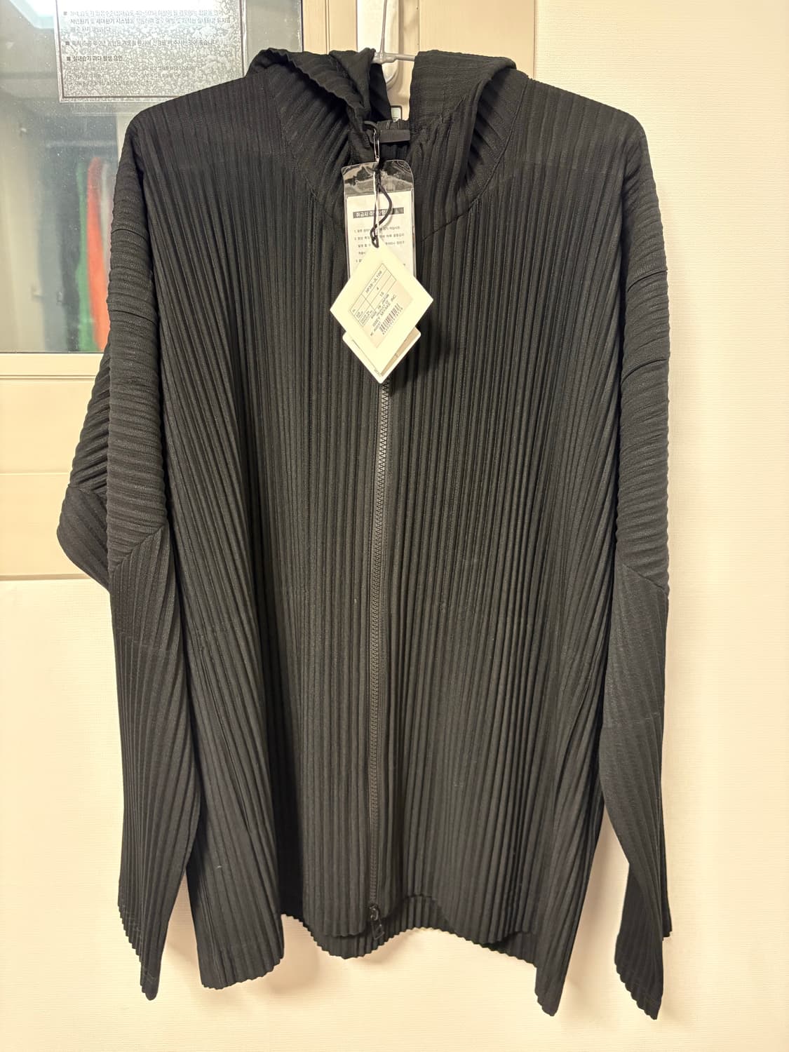 옴므플리세 후드집업 jl106 블랙 4사이즈 상품이미지1