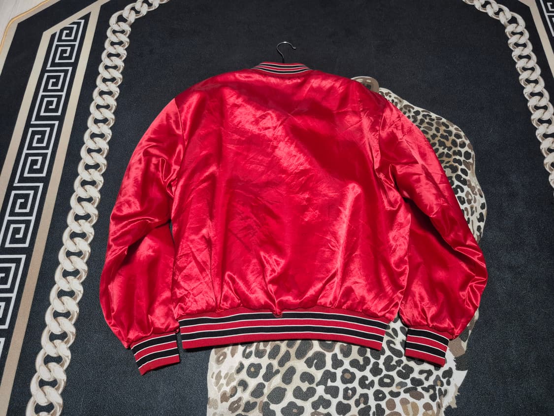 90's 스윙스터 Swingster 시카고 불스 빈티지 새틴 바시티 자켓 상품이미지2