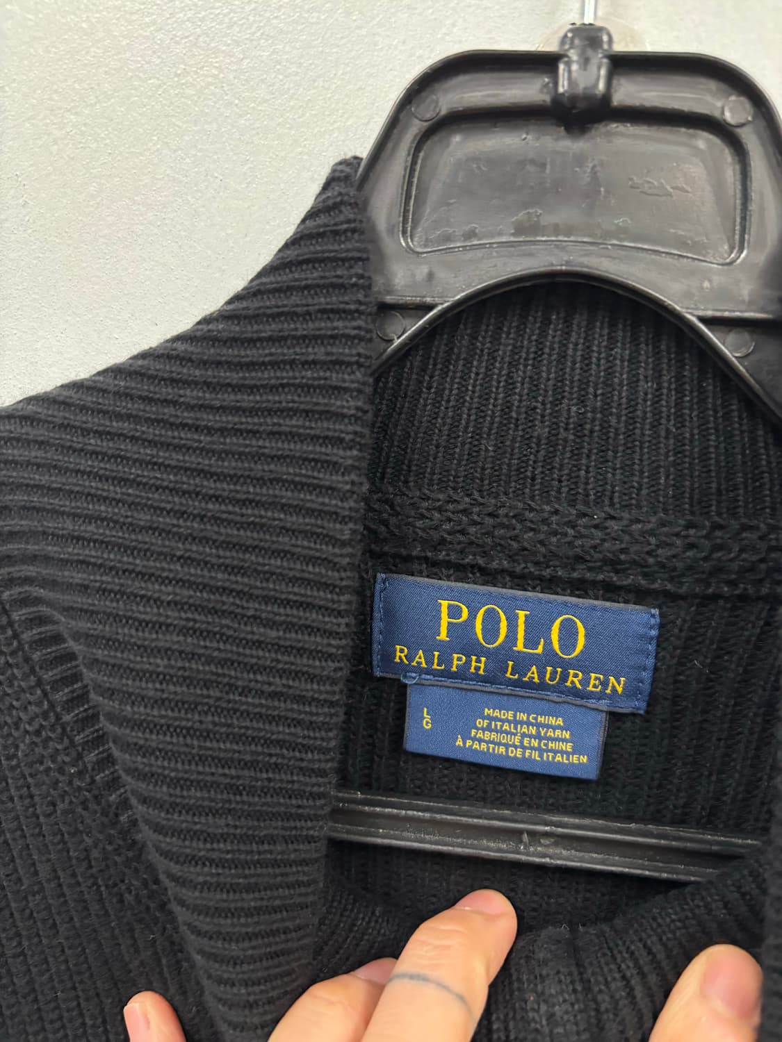 폴로랄프로렌 투웨이 니트 집업 상품이미지6