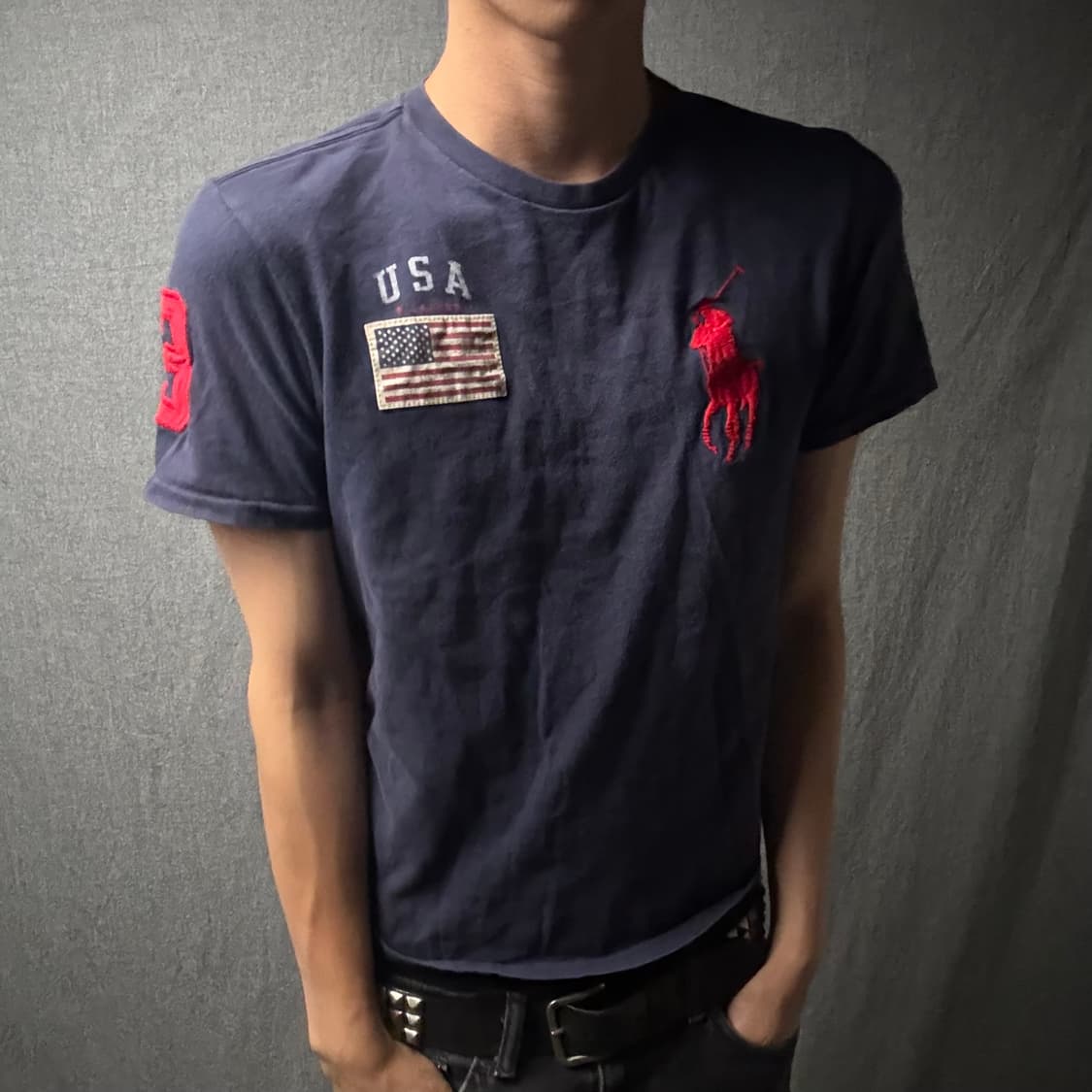 폴로 빅포니 성조기 네이비/레드 상품이미지2