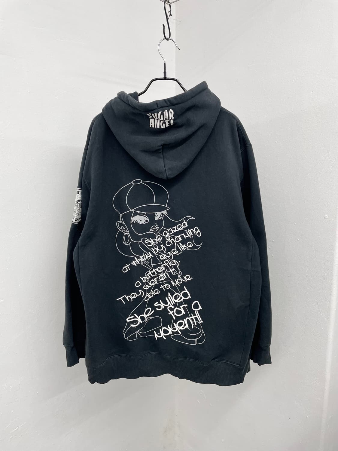 sugar angel 올드스쿨 프린팅 힙합 후드티 상품이미지9