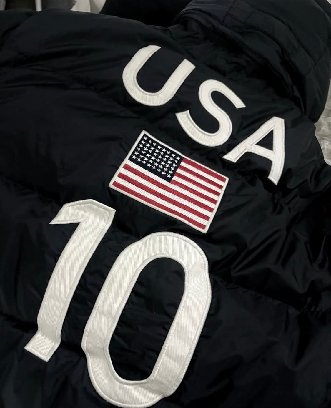 🐰폴로 랄프로렌 화이트 빅포니 usa 대대장 매물 후드 패딩♥️ 상품이미지2