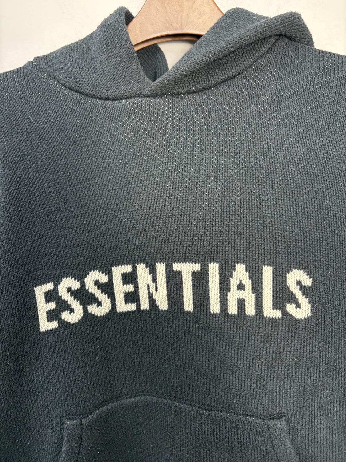 피어오브갓 에센셜 20FW 니트후드 블랙 A3482 상품이미지3