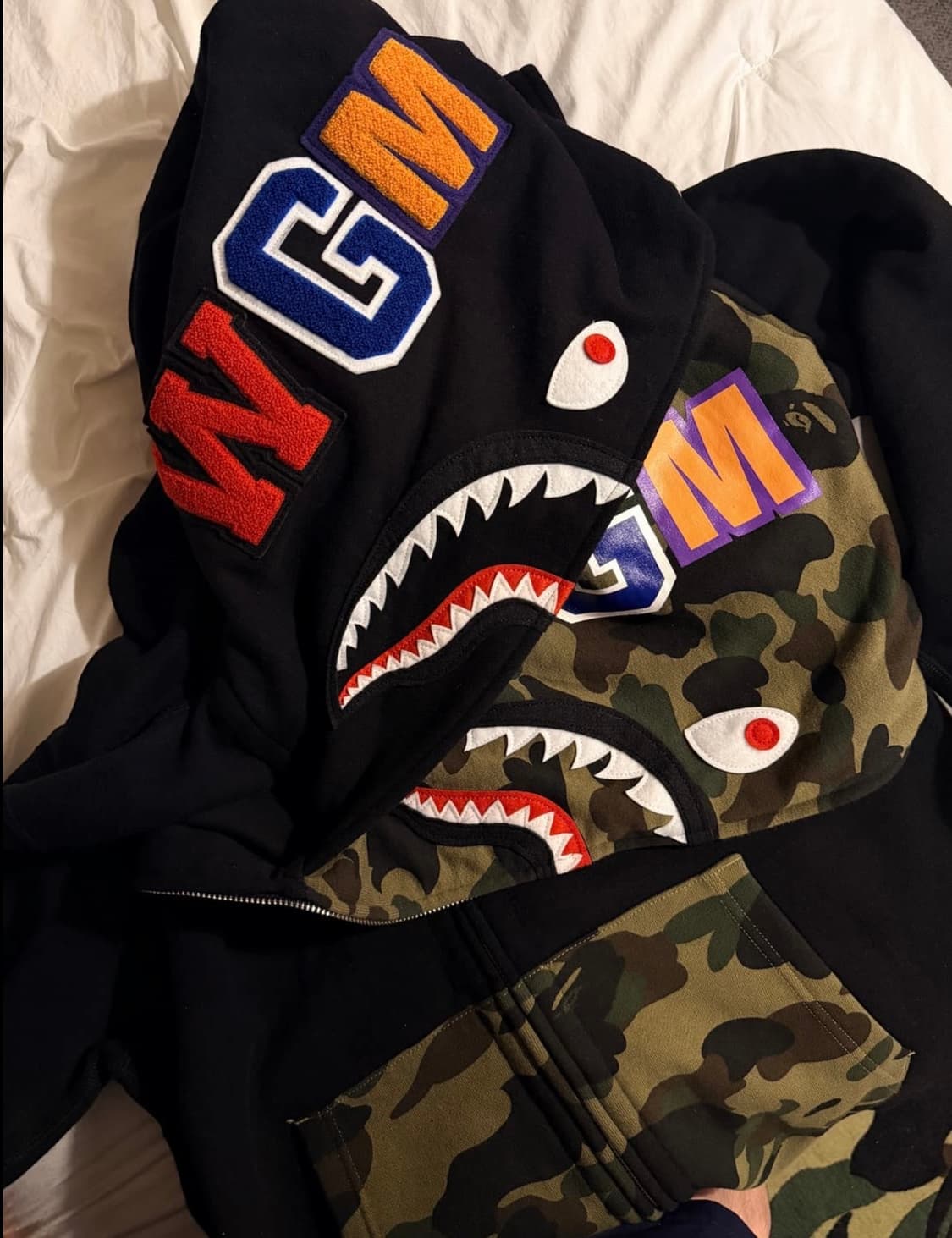 베이프 샤크 더블 후드집업(풀구성) 상품이미지8