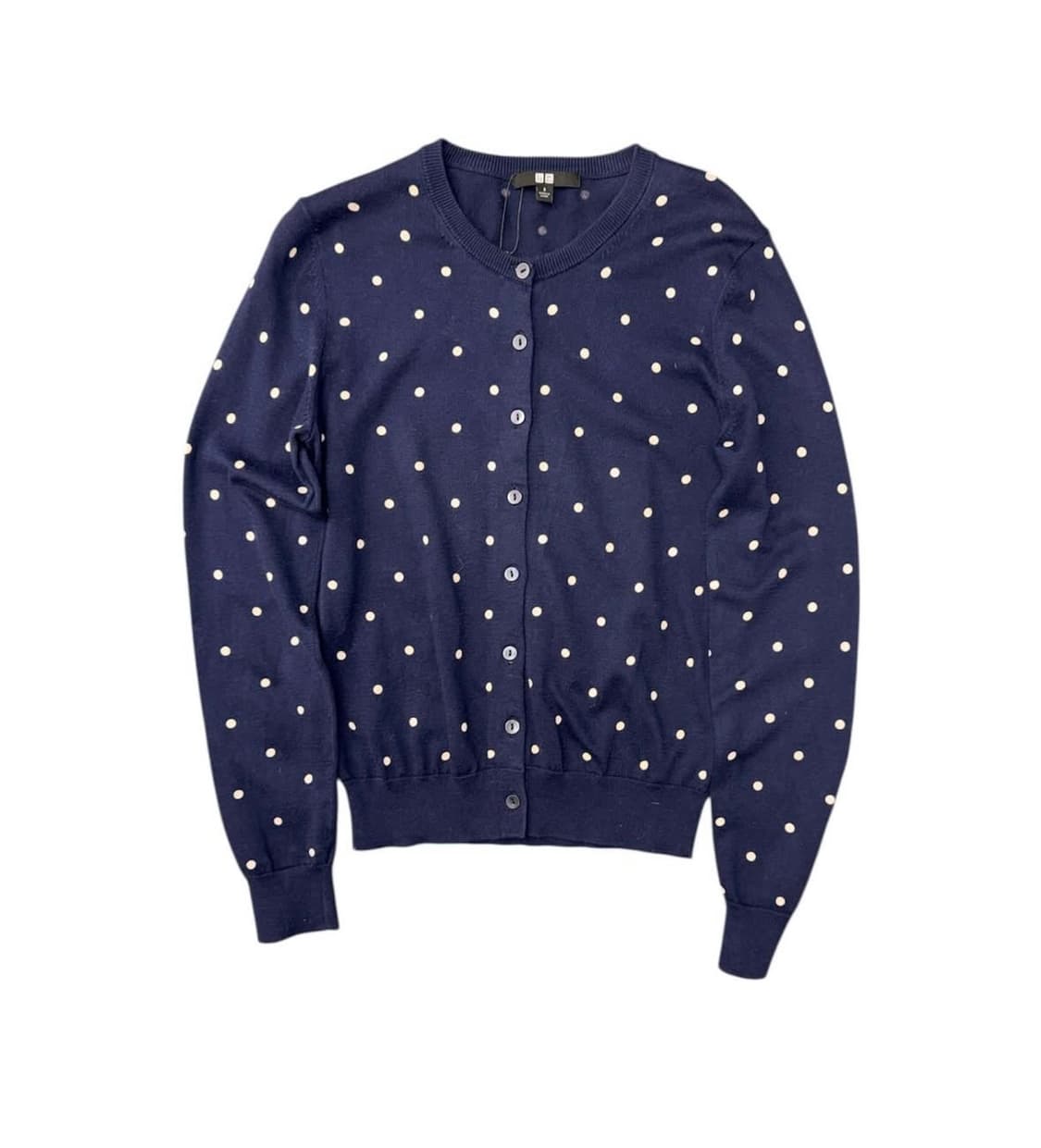 유니클로 도트 가디건 네이비 M (W) 상품이미지1