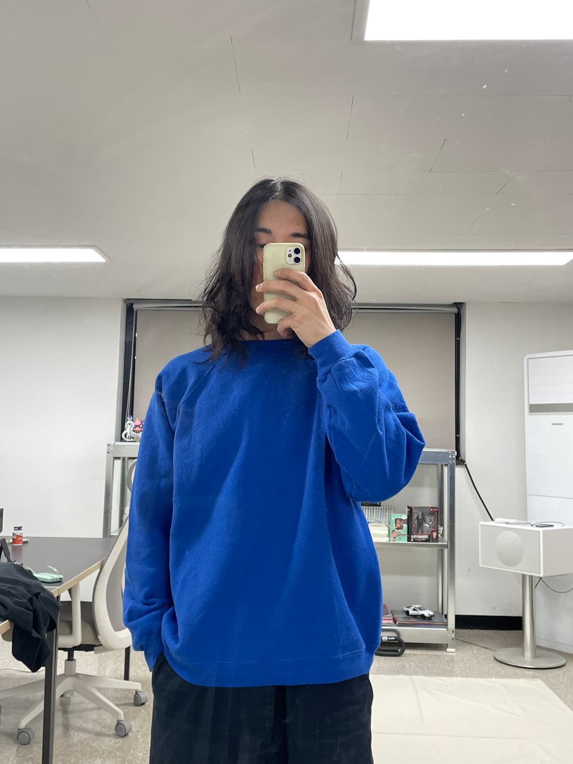 [XL] 80s Hanes USA 헤인즈 블랭크 스웻셔츠 크루넥 상품이미지5