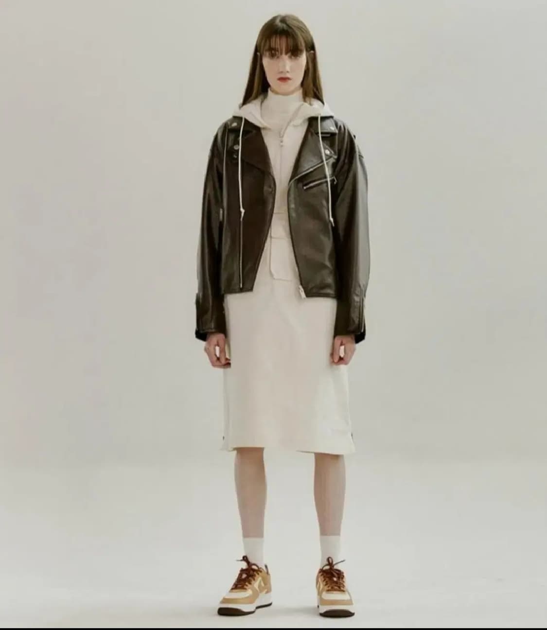 (새상품)쥬시쥬디 오버핏 레더자켓 55~66사이즈 가능 상품이미지1