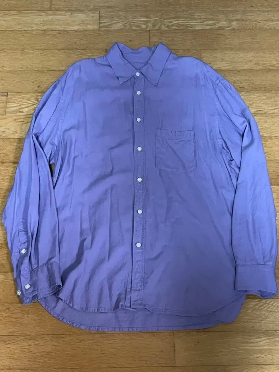 (1) 이얼즈어고 린넨 포이카 셔츠 라벤더 상품이미지3