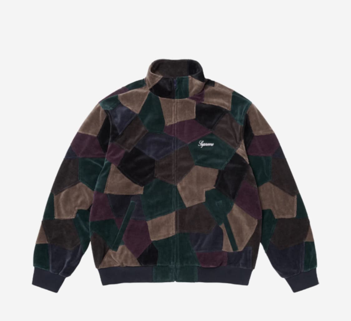 Supreme Patchwork Velour Track Jacket Da 상품이미지1