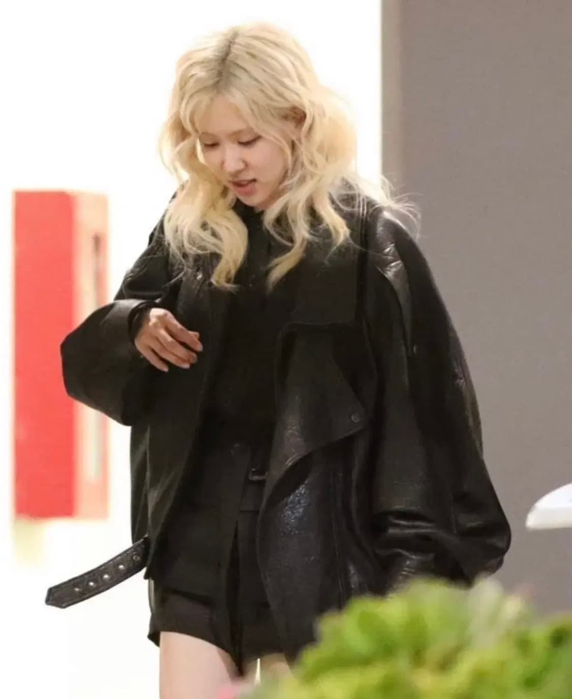 빈티지 리얼 가죽 하이넥 자켓 생로랑, 자라 스타일 상품이미지9