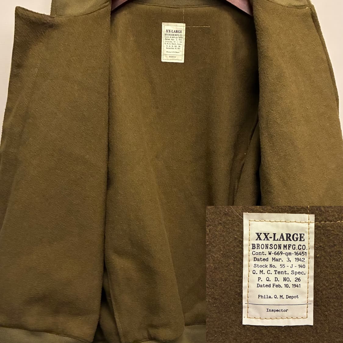 (XL~XXL)브론슨 us army 1st 밀리터리 퓨리 탱커자켓  상품이미지9