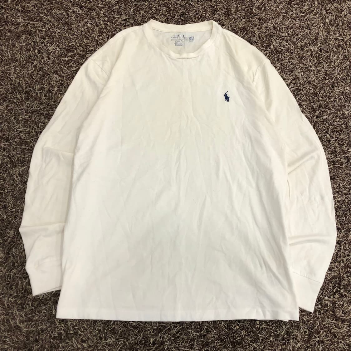 폴로 랄프로렌 화이트 롱슬리브 긴팔 티셔츠 상품이미지1