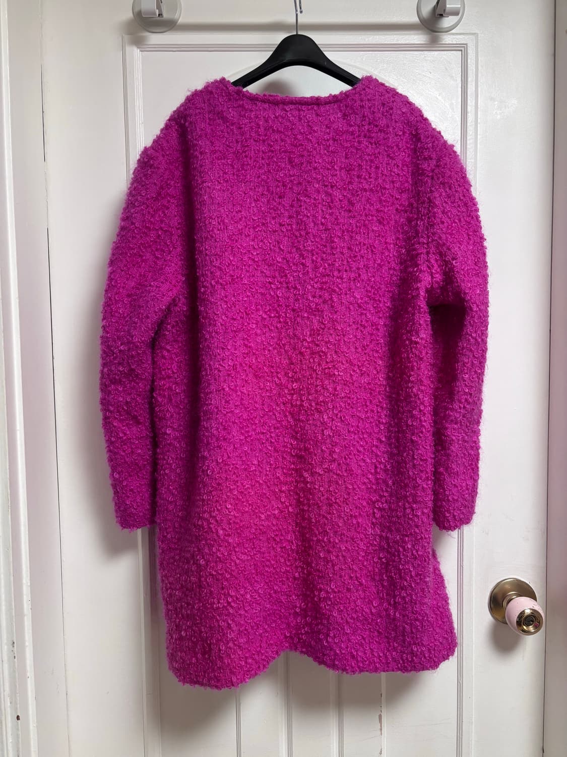 뽀글이 반코트 핑크 상품이미지2