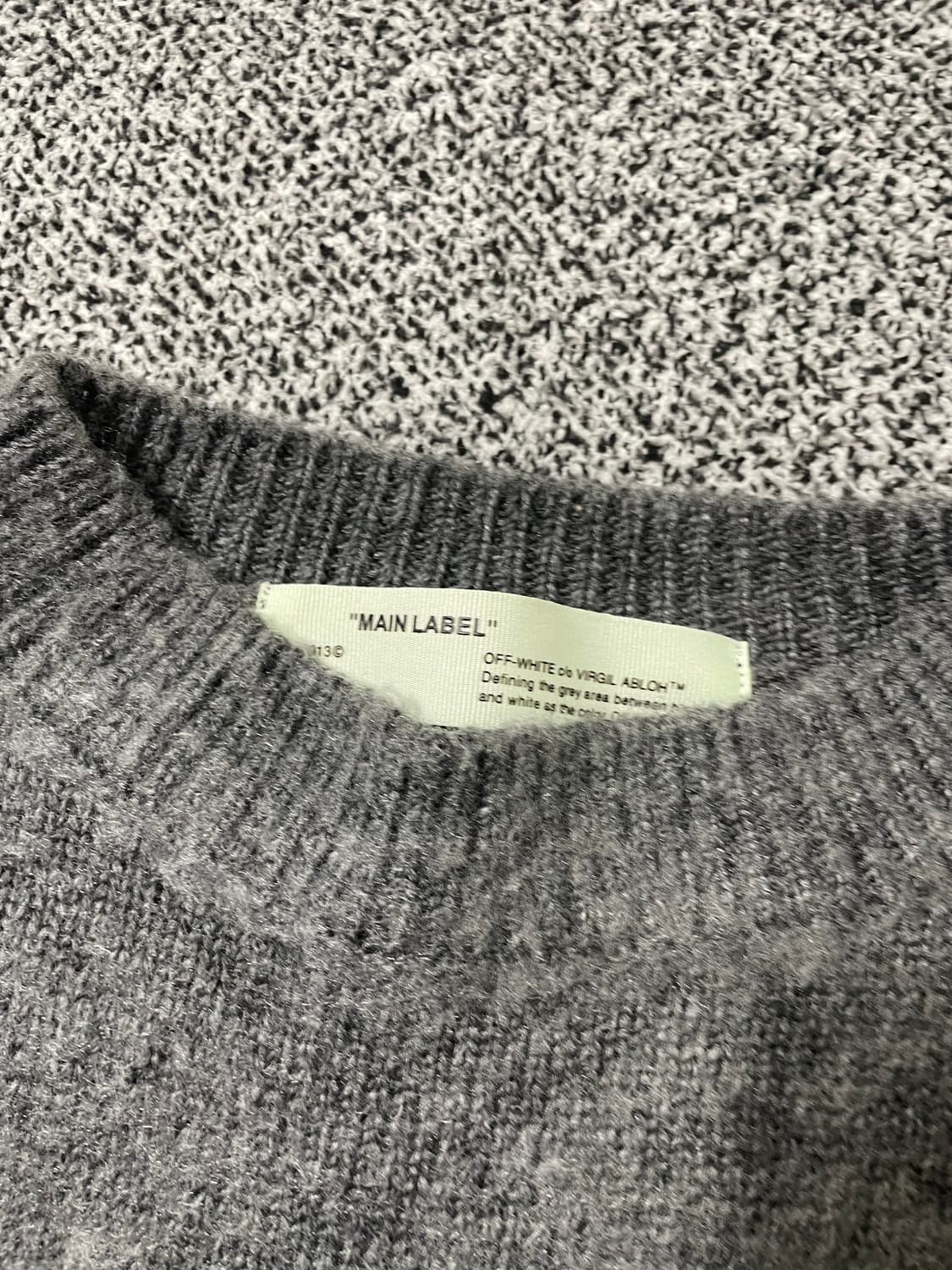 빈티지9. 오프화이트 애로우 모헤어 니트 그라데이션 스웨터 상품이미지3
