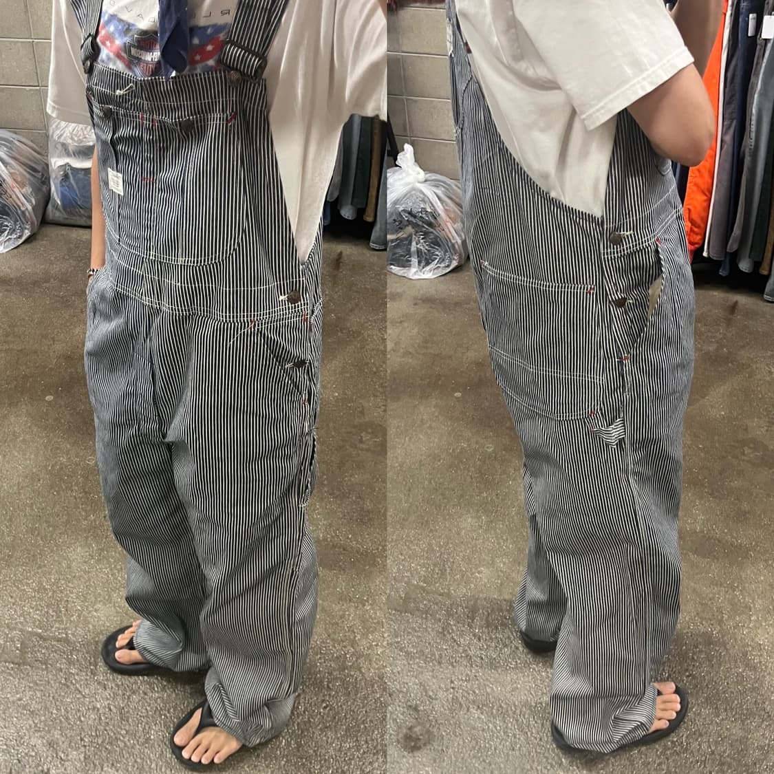 70s  JC Penney 빅맥 히코리 오버롤 (~35“) 상품이미지6