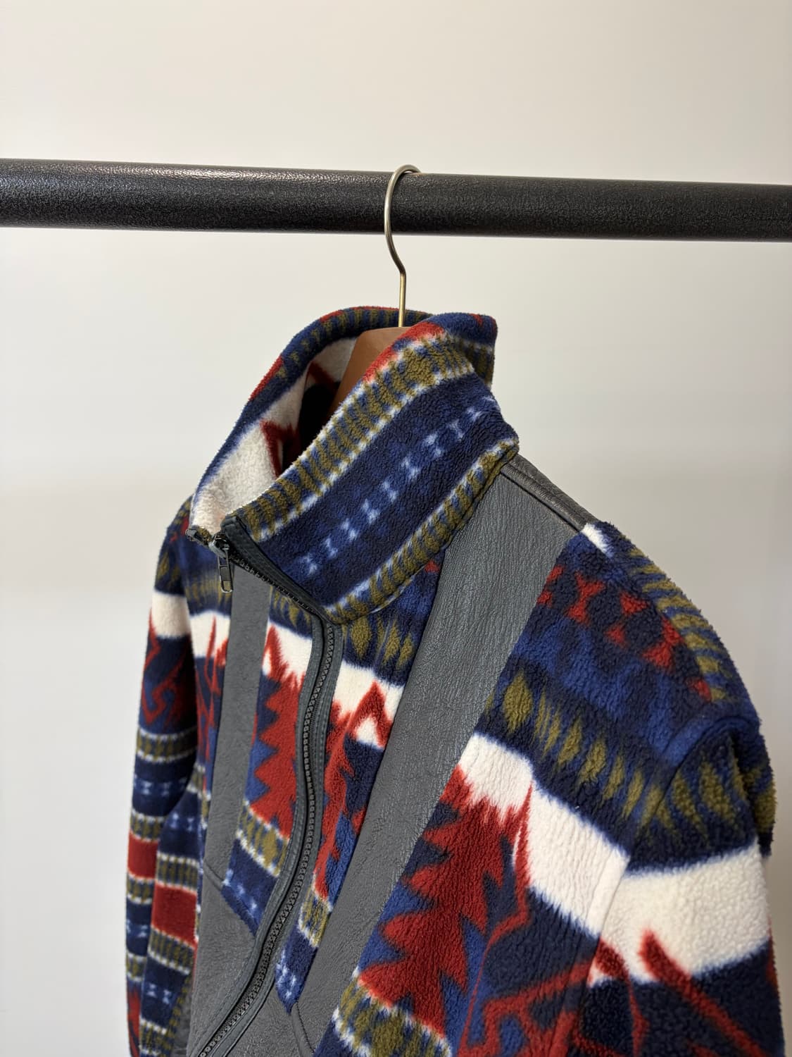 (L) 뉴질랜드 램스킨 양가죽 노르딕 레더 플리스 자켓 상품이미지2