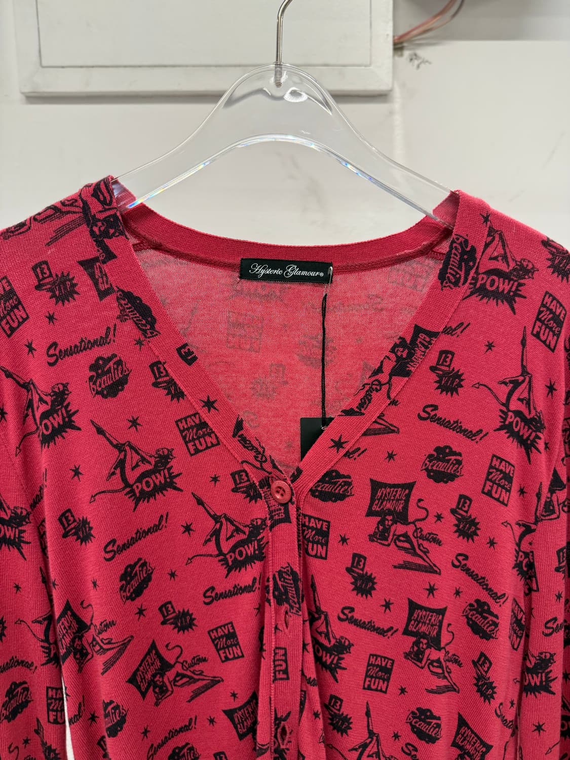 Hysterie glamour printing pattern cardig 상품이미지2