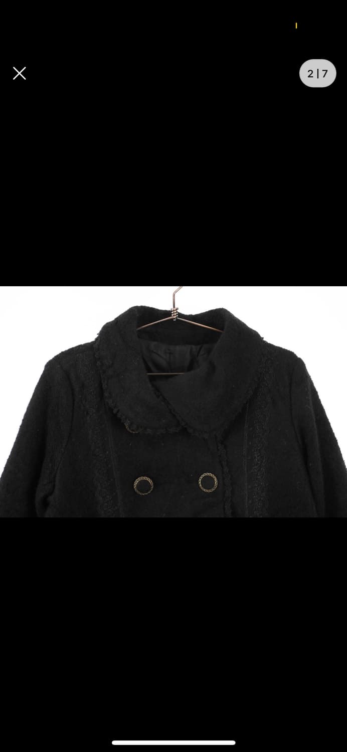 빈티지 모리 갸루 레이스 리본 코트 상품이미지2