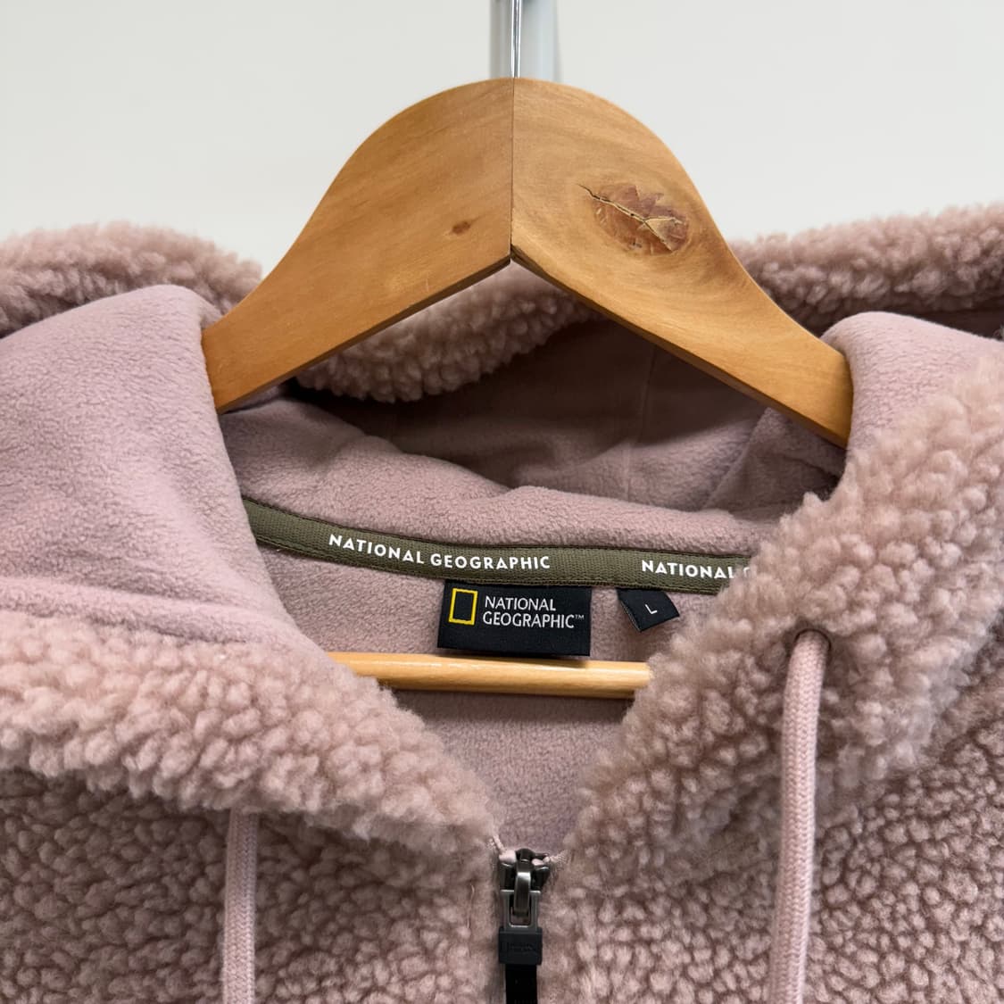 내셔널지오그래픽 뽀글이 반집업 L 상품이미지3