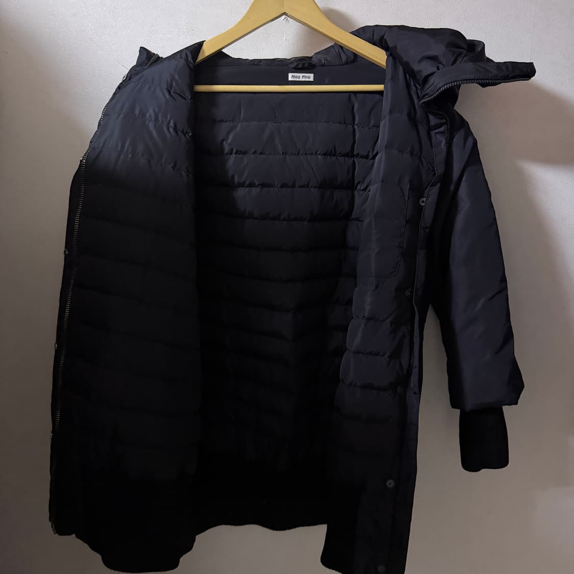 미우미우 후드 오리털 야상 점퍼 46 (오버핏 77까지) 상품이미지4