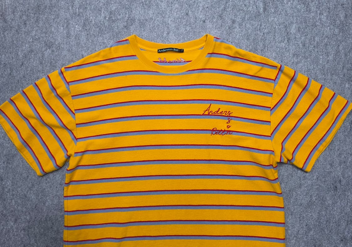 앤더슨벨 스펠 로고 스트라이프 반팔티 2XL 상품이미지3