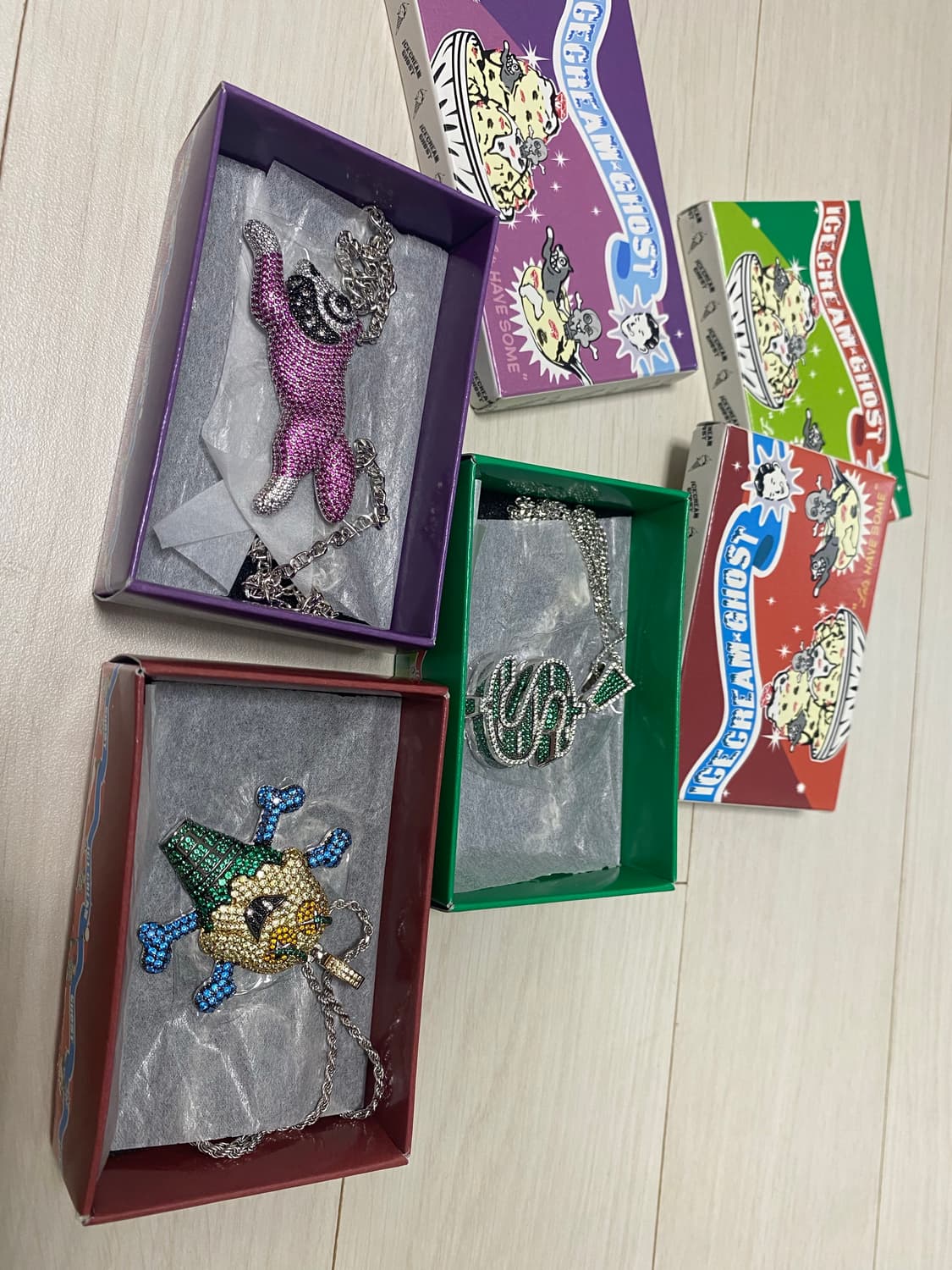 BBC 아이스크림 실버 925 목걸이 셋트 상품이미지2