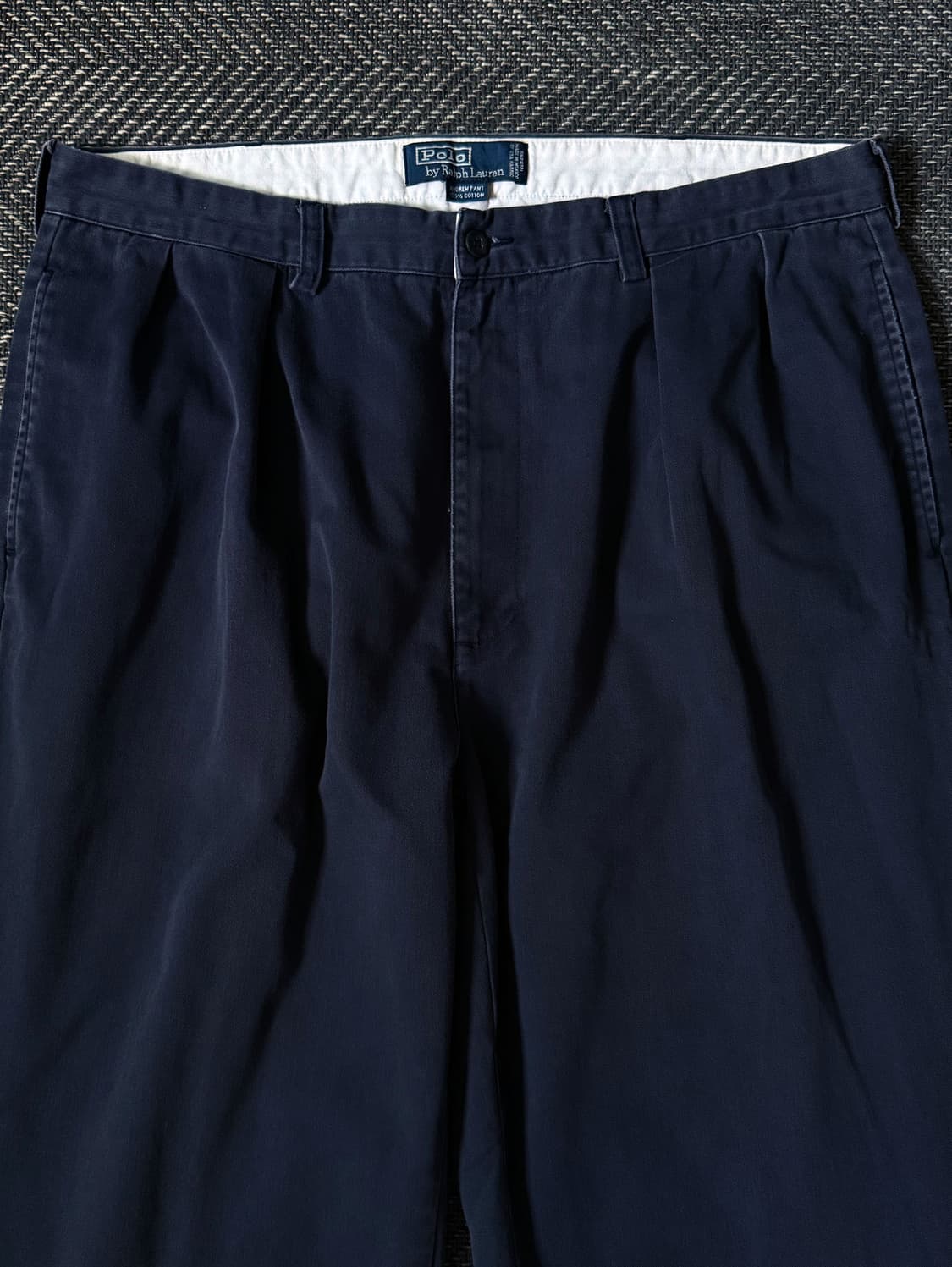 (36) 90s 폴로 랄프로렌 앤드류 더블 플리츠 치노 팬츠 상품이미지2