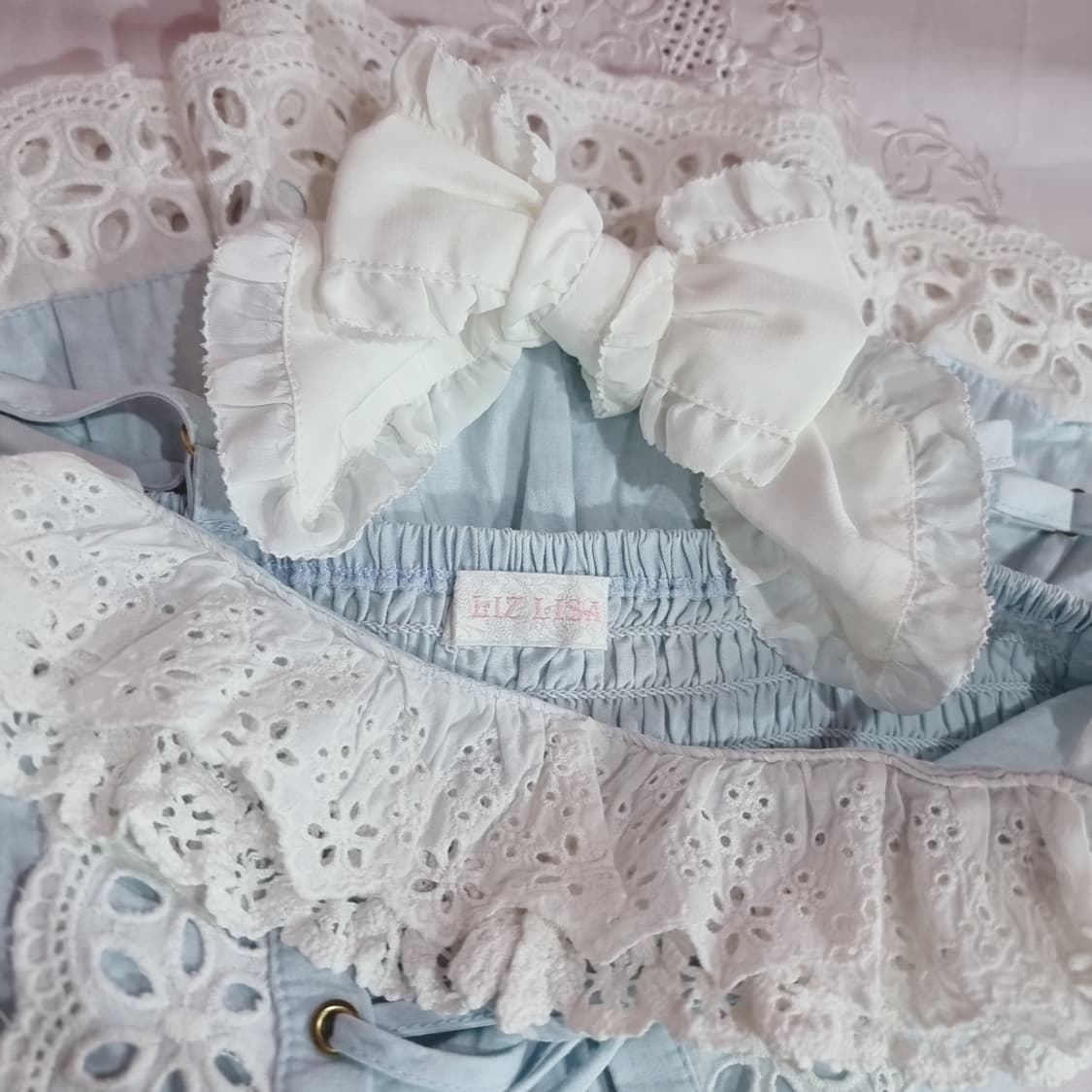 리즈리사(LIZ LISA) 연청 레이스 코르셋 탑 상품이미지8