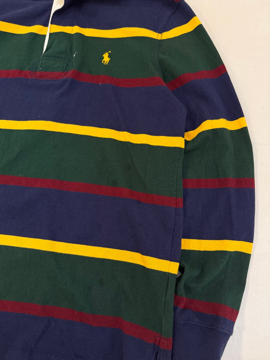 폴로 랄프로렌 최신형 스트라이프 럭비 롱슬리브 카라티 상품이미지2