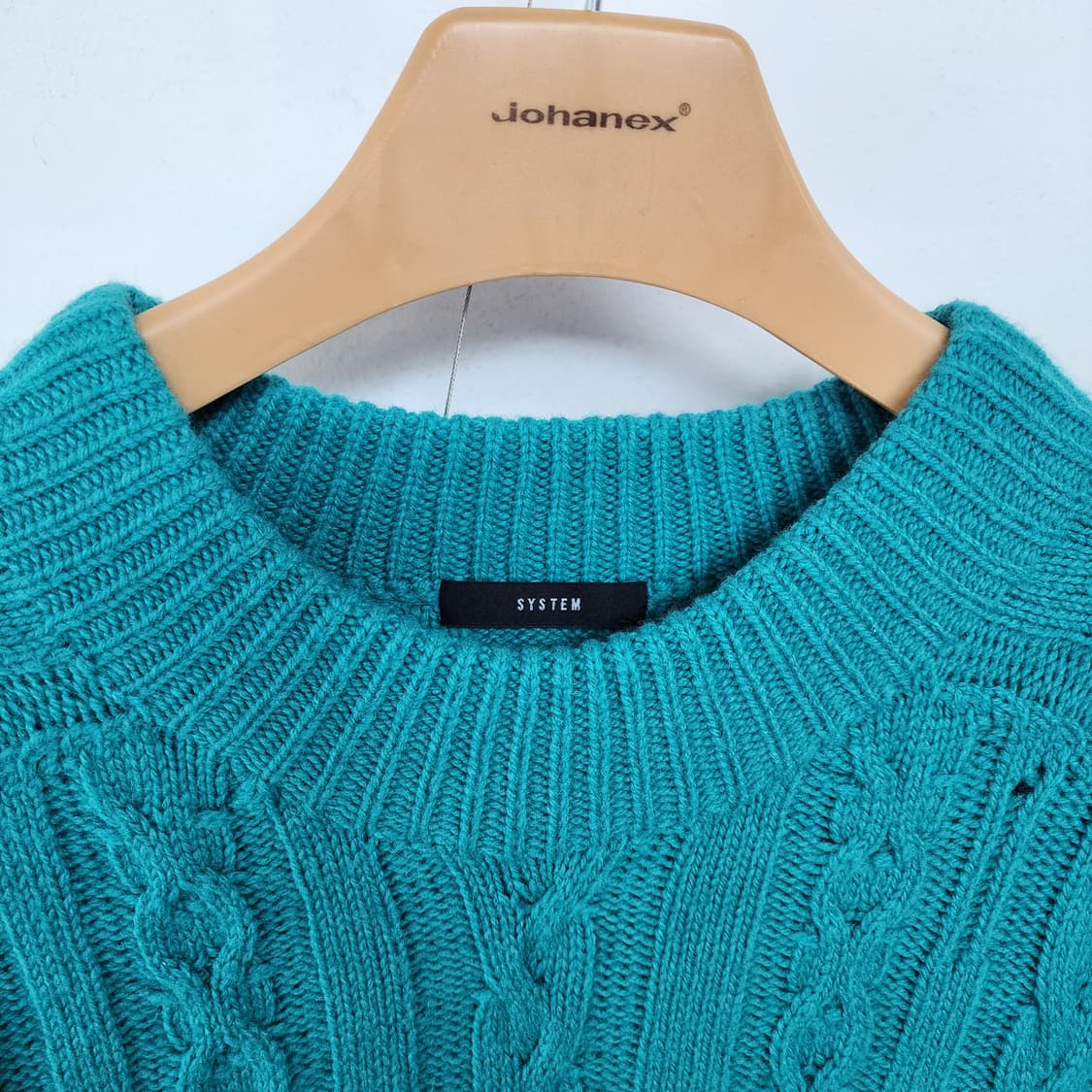 시스템 에메랄드 꽈배기 니트 상품이미지2