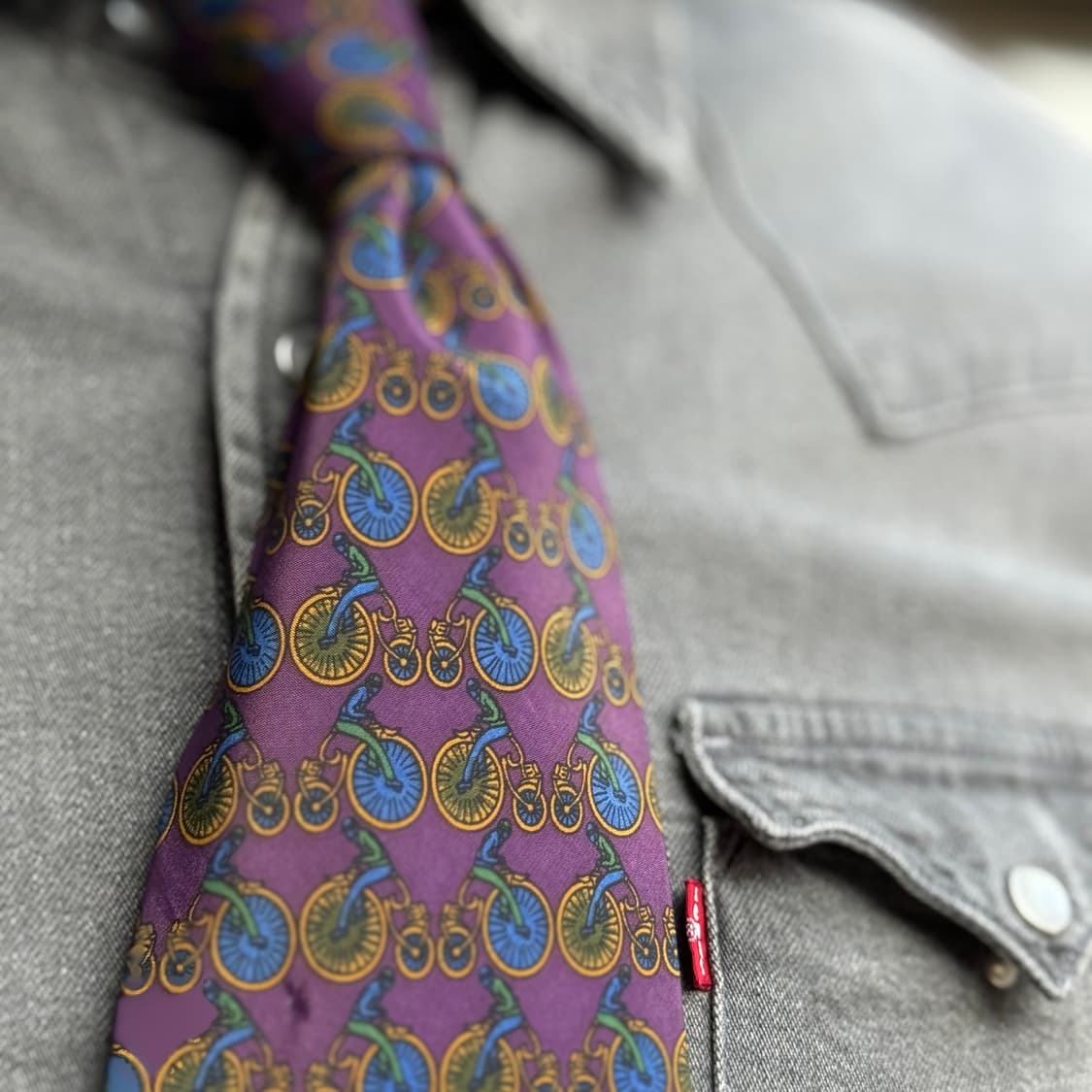 Yorn 벨로시패드 패턴 폴리 타이 상품이미지7