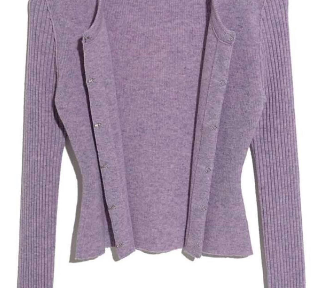 Hidden Hook Cardigan Purple 상품이미지3