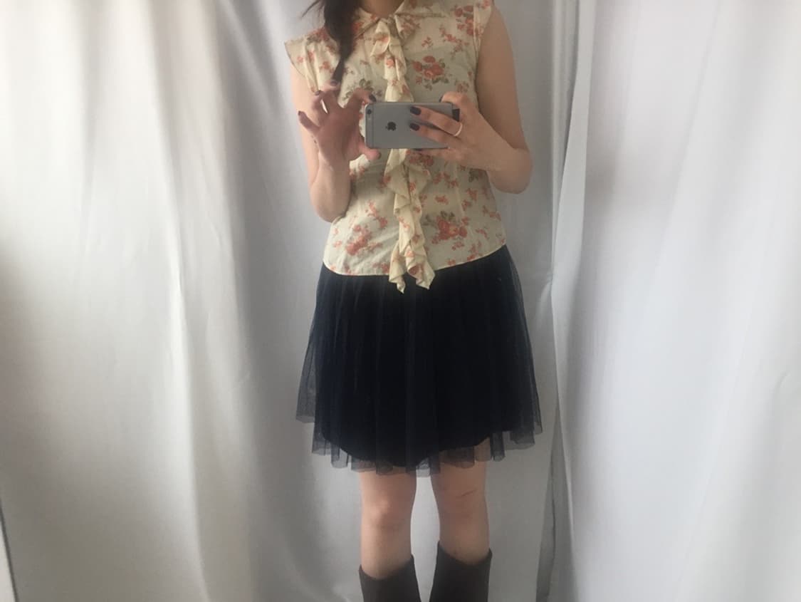 672. trumpet flower sleeveless shirt 상품이미지9