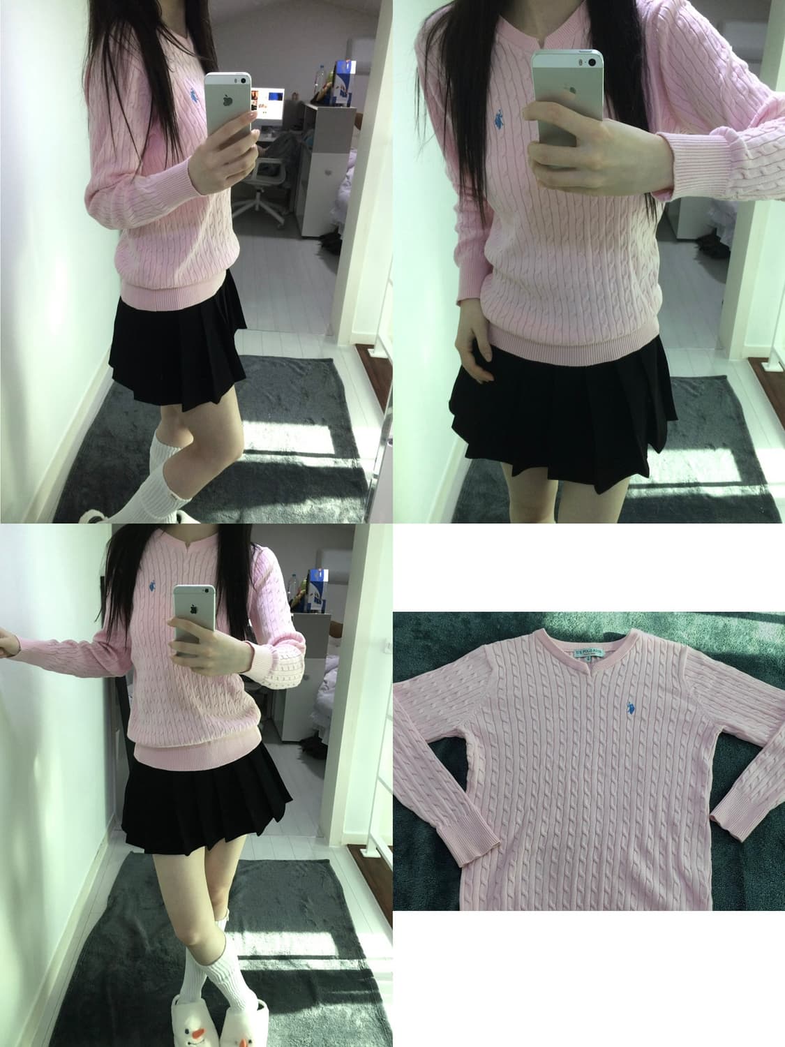 폴로 / Polo _ 연핑크 니트 상품이미지2