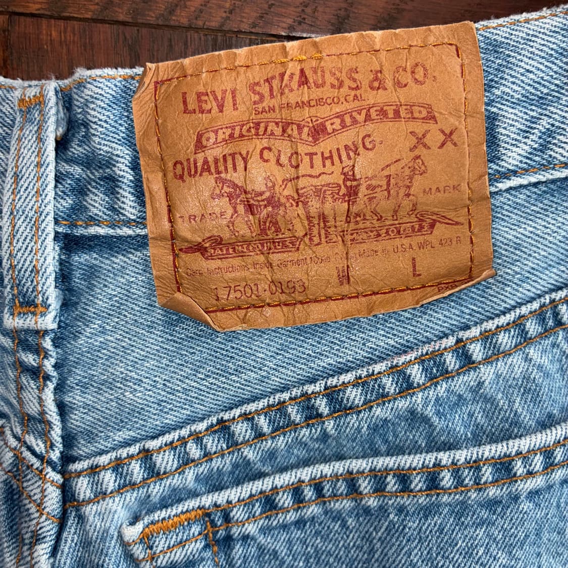 90s Levi’s 501 Cut-Off Denim Shorts 상품이미지6