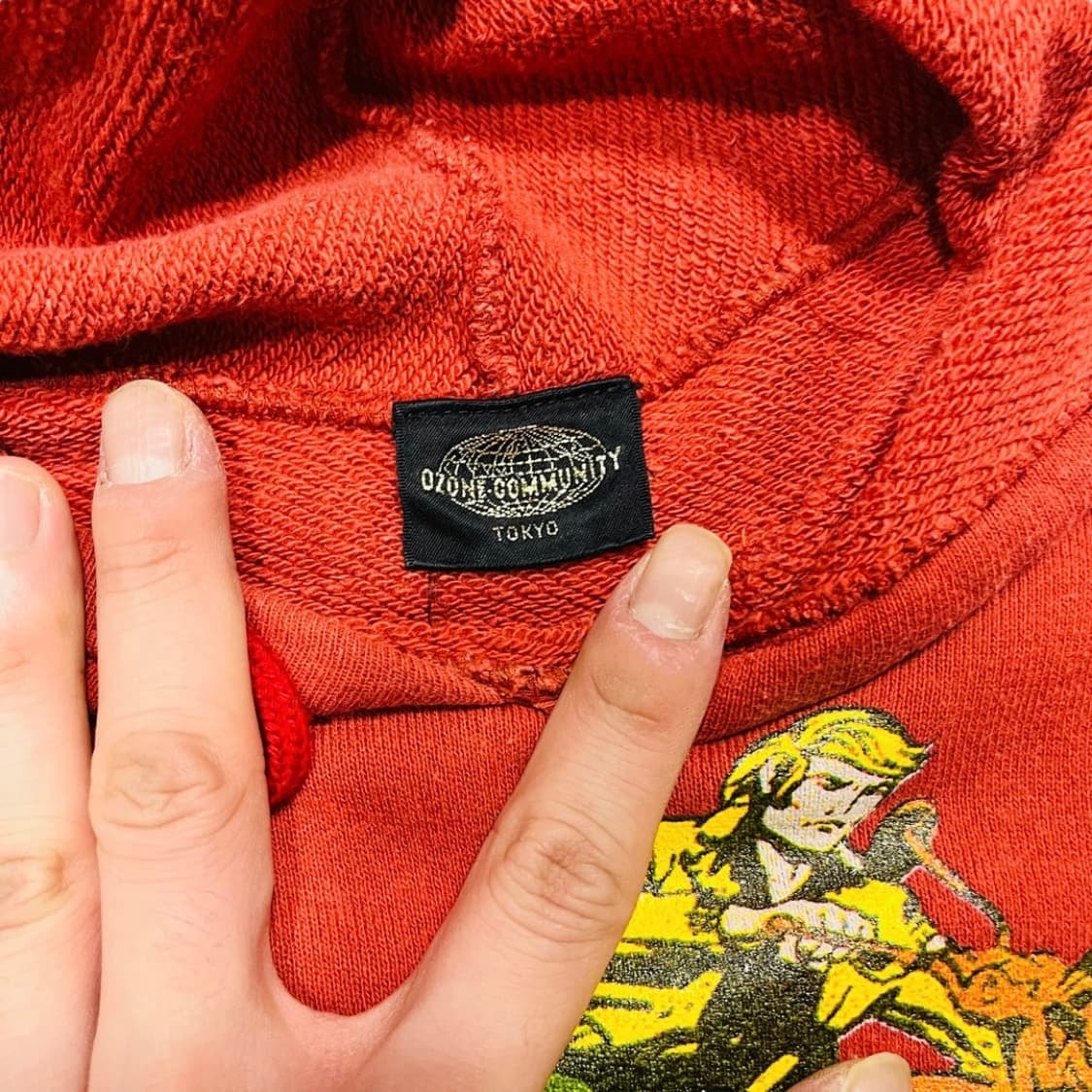 오존 커뮤니티 90s 바이커 맨 빈티지 후디 상품이미지4
